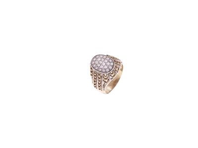 Anello in Oro e Diamanti in Oro Bianco e