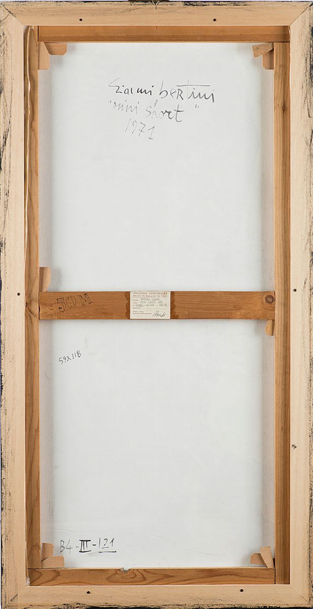 Gianni Bertini - Mini short, 1971, 118x59 cm