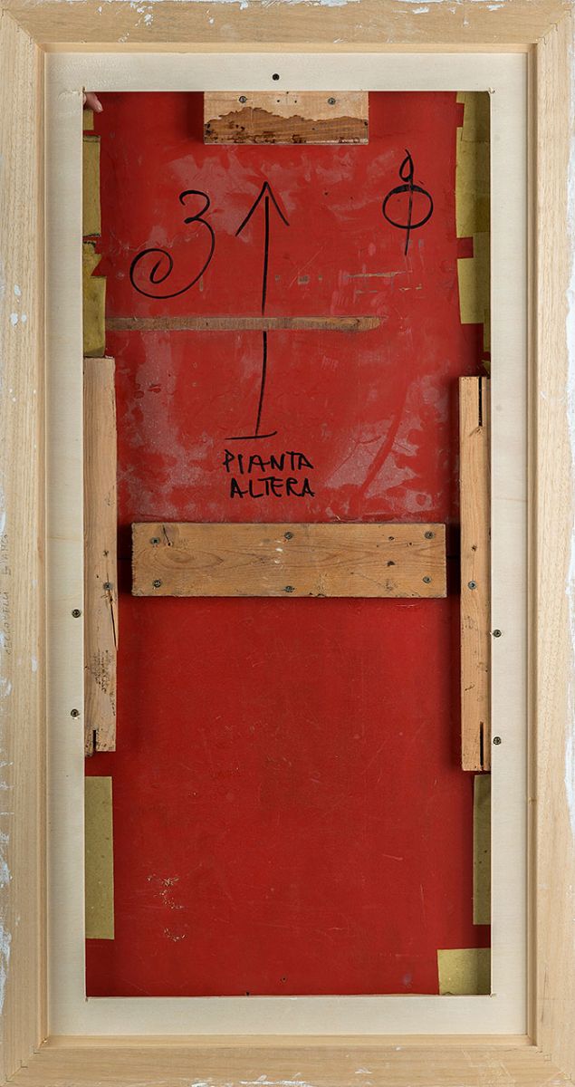 Bruno Ceccobelli - Pianta altera, 1990, polimaterico su tavola