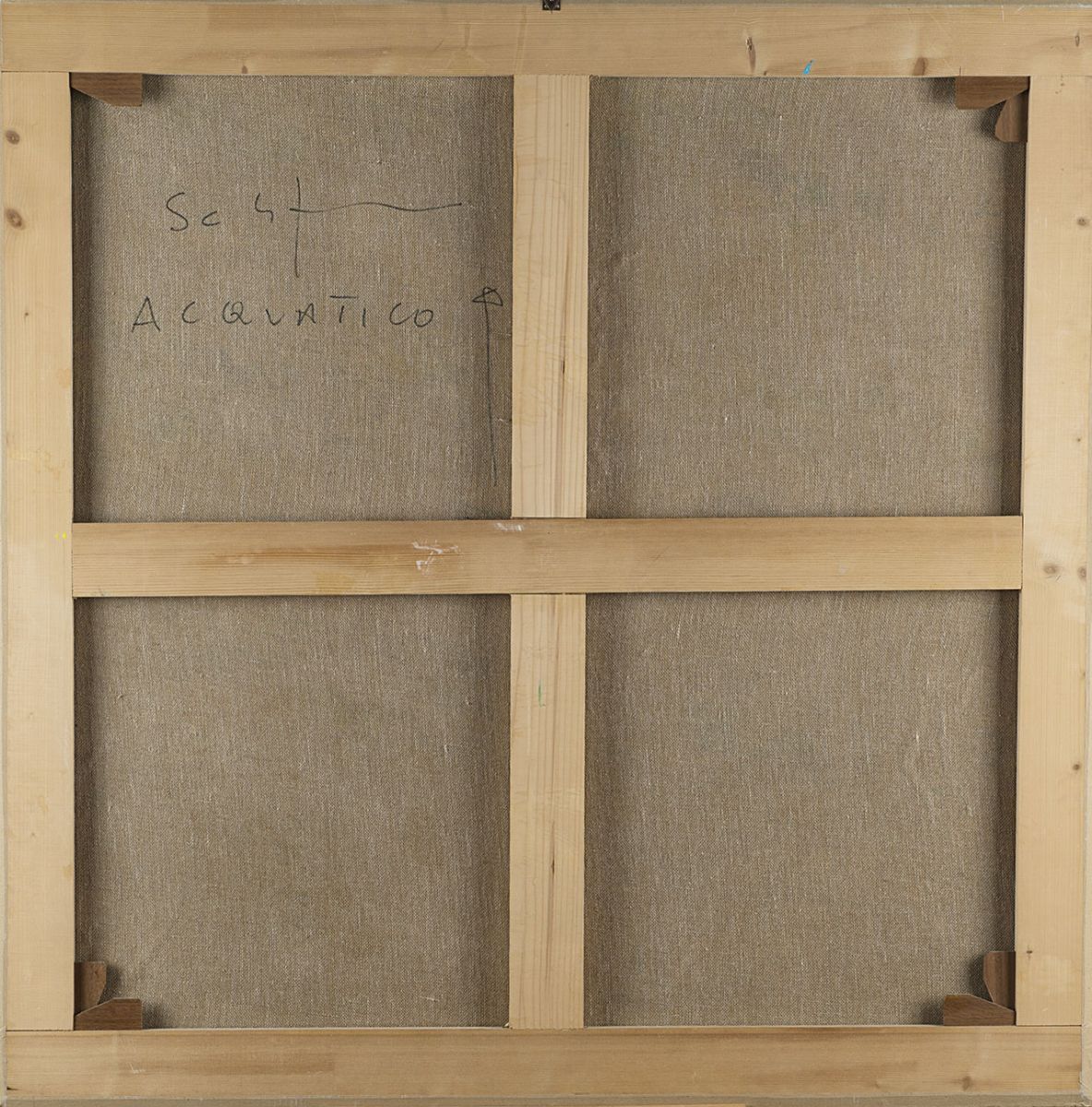 Angelo Cagnone - Natura morta, 1970, tecnica mista su tela, cm 100x100