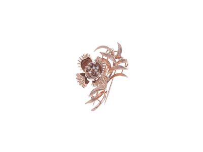 Spilla in Oro e Diamanti En-tremblant in