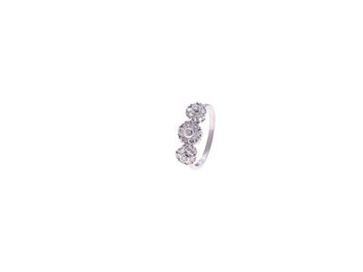 Anello in Oro e Diamanti in Oro Bianco 1