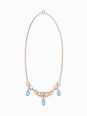 COLLANA IN ORO E ACQUAMARINE, CIRCA 1955