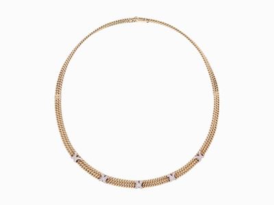 Collana Vintage, in Oro e Diamanti Giroc