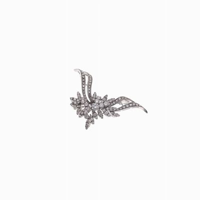 Spilla in Oro e Diamanti, Circa 1960 a D