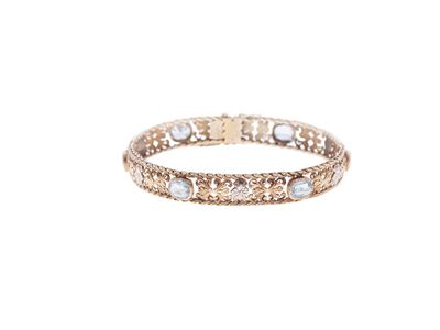 Bracciale in Oro e Acquamarine Realizz