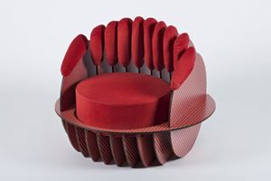 1968
altezza cm 70; diametro 88
Poltrona