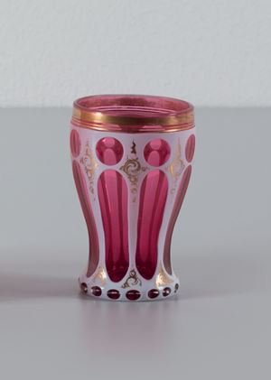 altezza cm 10 
Calice ottenuto per soffi