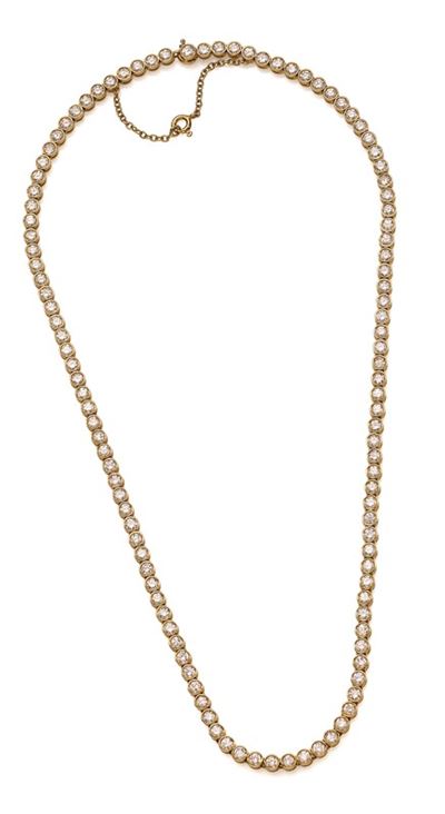 Collana Tennis in Oro e Diamanti Realizz