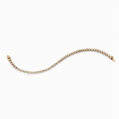 Bracciale Tennis in Oro e Diamanti Reali