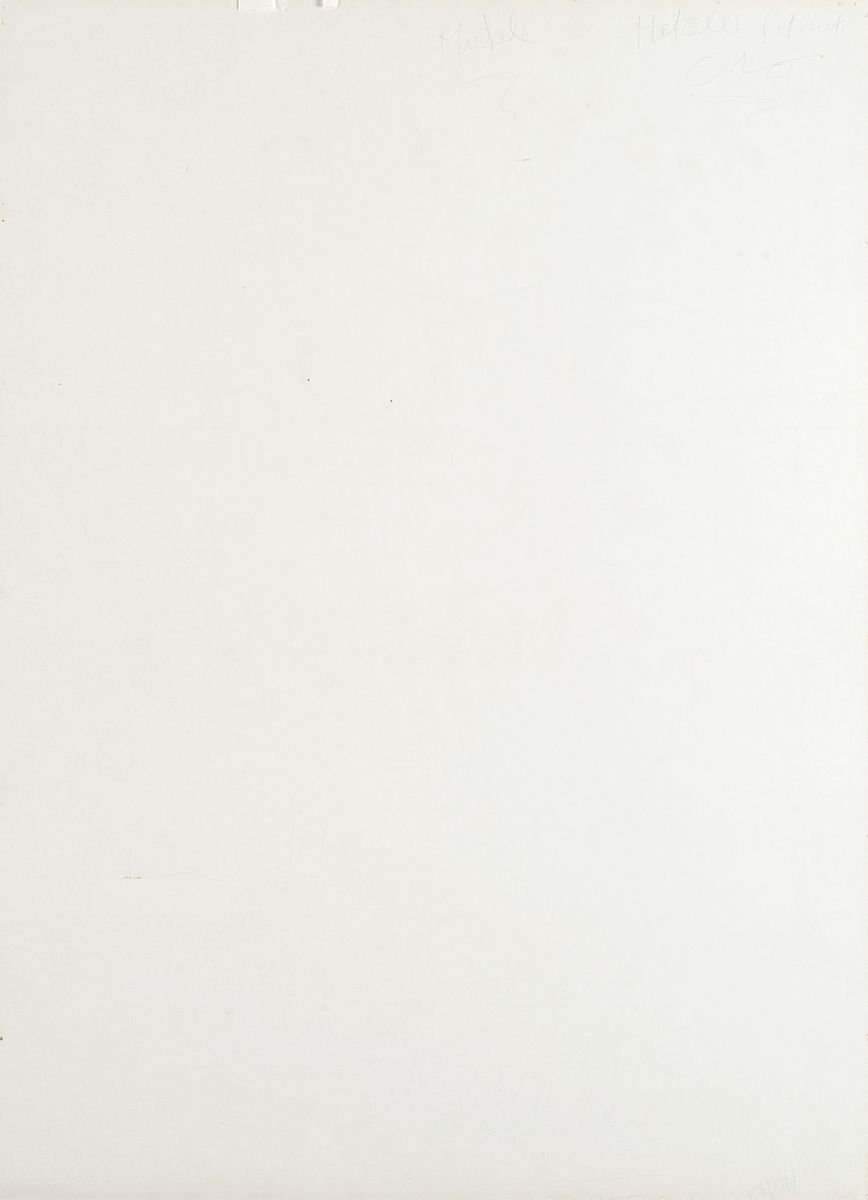 Mario Schifano - Battistoni, serigrafia su carta argento, 1975
