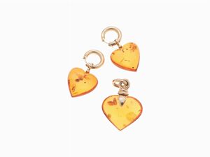 DEMI-PARURE IN AMBRA E ORO
composta da p