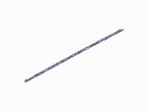 BRACCIALE D'EPOCA IN ORO, ZAFFIRI E DIAM