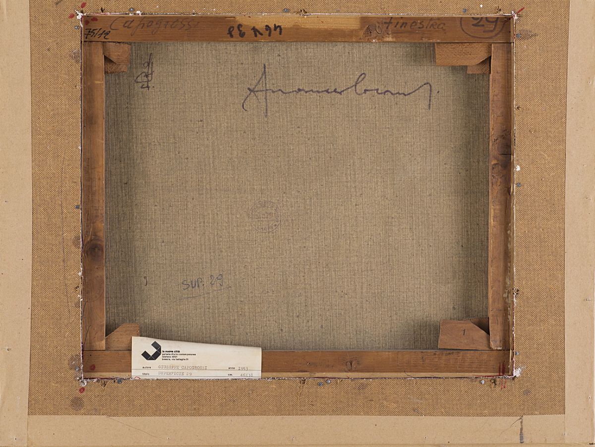 Giuseppe Capogrossi - Superficie 29, 1953, olio su tela, cm 38x45