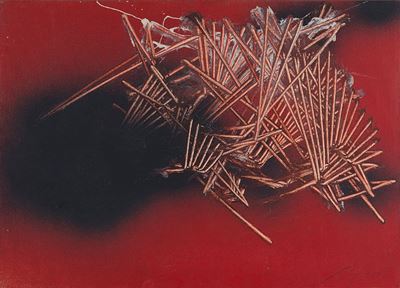 Avvenimento, 1981, olio su tela, cm 50x70