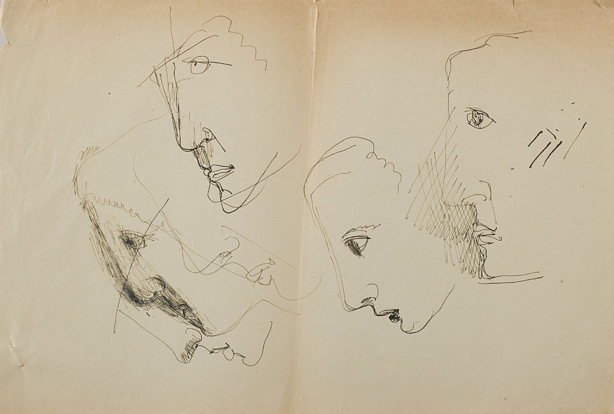 Marino Marini - Lotto di 10 fogli di diversa misura