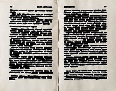 Da una stessa, 1973, china su carta su tavola