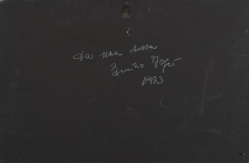 Emilio Isgrò - Da una stessa, 1973, china su carta su tavola