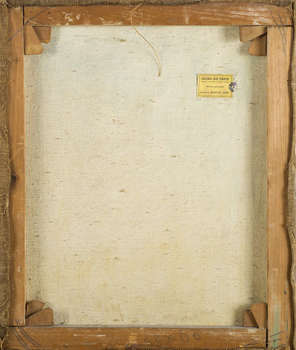 Arturo Martini - Vaso di fiori, olio su tela