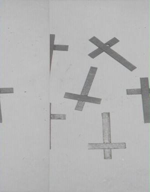 Crosses, anni 1980
Polaroid, applicata s