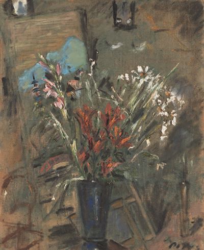 Fiori, olio su tela