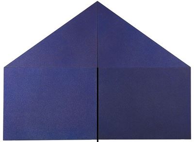 Casa prima, 1970-1972, acrilici su tela, telai sagomati