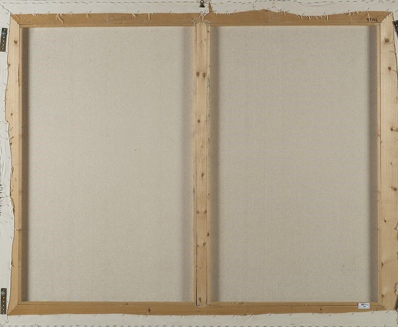 Agostino Bonalumi - Azzurro, 1990 - Tela estroflessa e tempera vinilica
