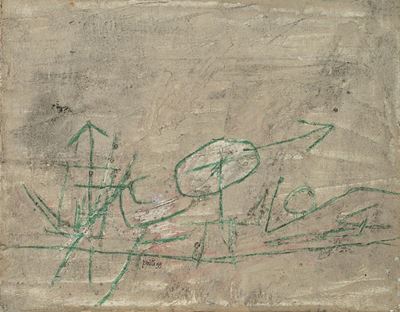 Omaggio a Klee, 1959, tecnica mista su tela