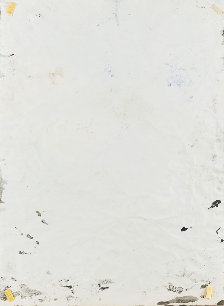 Pinot Gallizio - Senza titolo, tecnica mista su carta