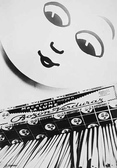 "macaroni la Lune" Reklamephoto, 1929 St