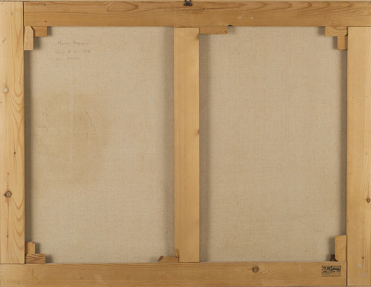 Mauro Reggiani - Composizione n.10, 1978 (olio su tela, cm 89x116)