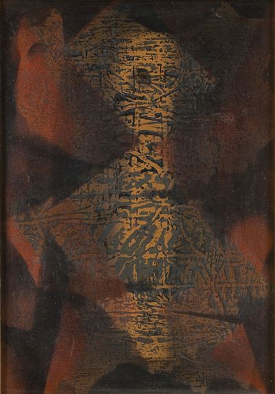 Lo gnopri, 1955, tempera e olio su cartoncino