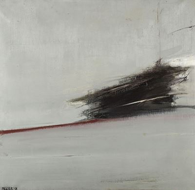 Senza titolo, 1958, olio su tela, cm 100x100