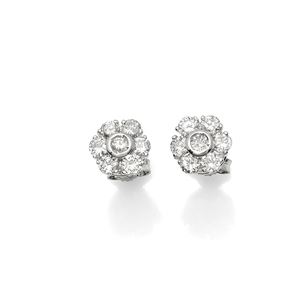 PAIO DI ORECCHINI IN ORO E DIAMANTI