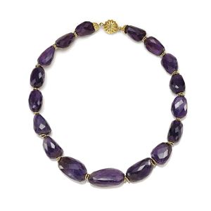 COLLANA IN AMETISTE E ORO
