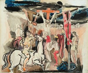 Guttuso Renato - Studio per crocifissione, 1940