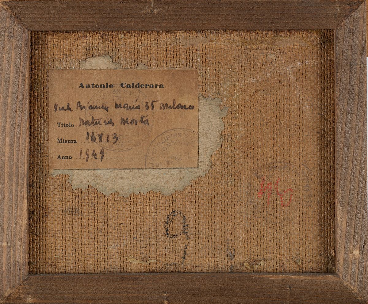 Antonio Calderara - Natura morta, 1949, olio su tavola