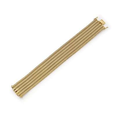Bracciale in oro giallo 18K, circa 1960-70