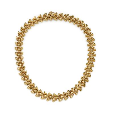 Collana in oro giallo 18K, circa 1950-60