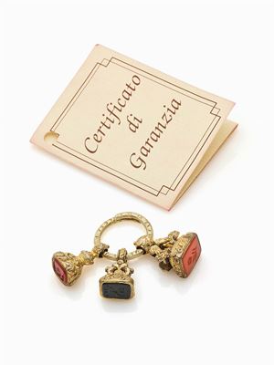 PENDENTE VITTORIANO A TRE SIGILLI