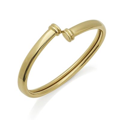 Bracciale in oro giallo 18K, modello a schiava