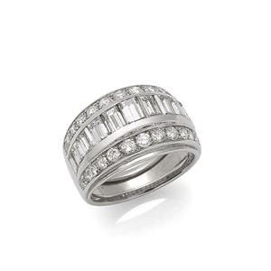 ANELLO A FASCIA IN ORO E DIAMANTI