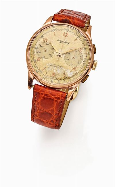 Breitling, Cadette Chronograph in Oro Rosa 18K