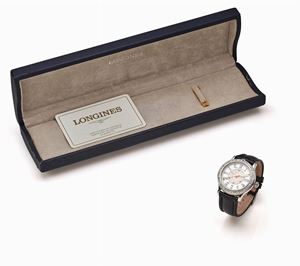LONGINES LINDBERG HOUR ANGLE IN ACCIAIO SPECIAL SERIES 