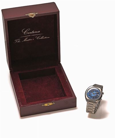 Certina, Orologio da polso automatico con svegliarino in acciaio