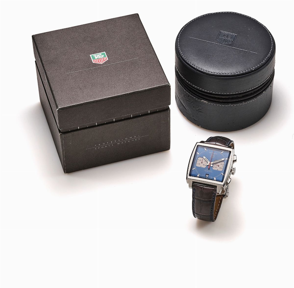 TAG Heuer, Monaco in acciaio con quadrante blu