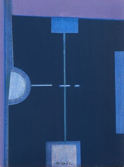 Senza titolo, olio su tela, 1973