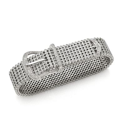 Bracciale in Oro Bianco 18K e Diamanti