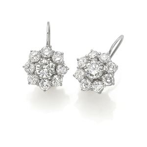 PAIO DI ORECCHINI IN ORO E DIAMANTI