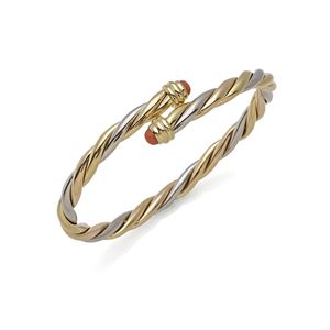 BRACCIALE IN ORO E CORALLO, TORSADE DE CARTIER, CIRCA 1993